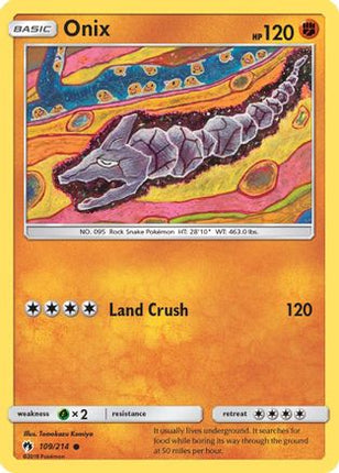 Onix - 109/null [SM - Lost Thunder] Reverse Holofoil