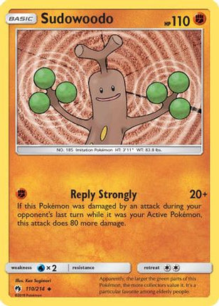 Sudowoodo - 110/null [SM - Lost Thunder]