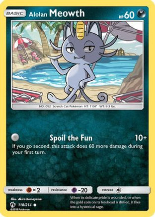 Alolan Meowth - 118/null [SM - Lost Thunder]