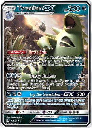 Tyranitar GX - 121/null [SM - Lost Thunder] Holofoil
