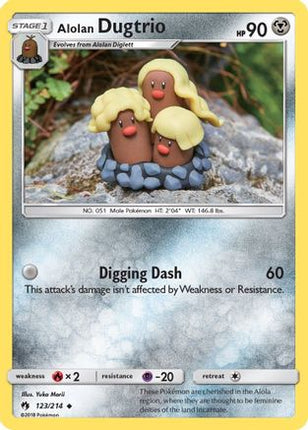 Alolan Dugtrio - 123/null [SM - Lost Thunder] Reverse Holofoil