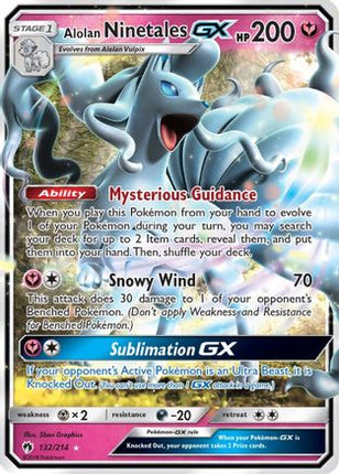 Alolan Ninetales GX - 132/null [SM - Lost Thunder] Holofoil