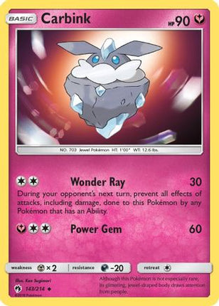 Carbink (143) - 143/null [SM - Lost Thunder] Reverse Holofoil
