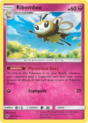 Ribombee - 146/214 [SM - Lost Thunder] Reverse Holofoil