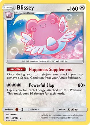 Blissey - 153/null [SM - Lost Thunder] Holofoil