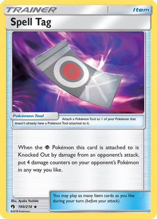 Spell Tag - 190/null [SM - Lost Thunder]