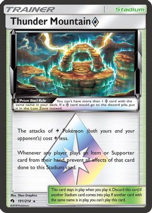 Thunder Mountain Prism Star - 191/null [SM - Lost Thunder] Holofoil