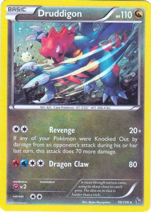 Druddigon - 70/106(Cosmos Holo) [Blister Exclusives] Holofoil