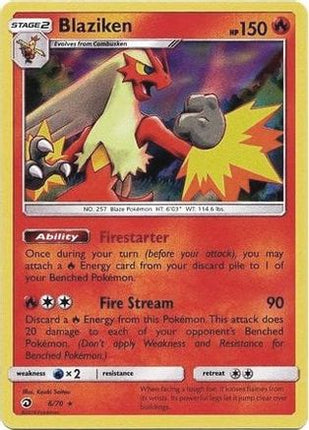 Blaziken - 6/70 (Dragon Majesty) [Deck Exclusives]