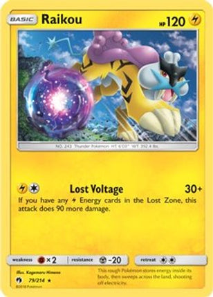 Raikou - 79/214 (SM Lost Thunder) [Deck Exclusives] Holofoil