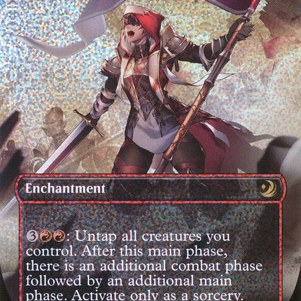 Aggravated Assault (Borderless) [Wilds of Eldraine: Enchanting Tales] Confetti Foil