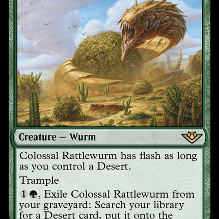 Colossal Rattlewurm [Outlaws of Thunder Junction] Foil
