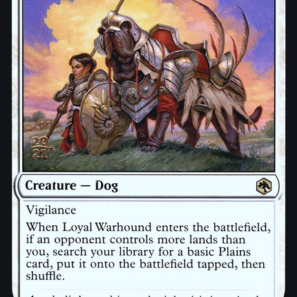 Loyal Warhound [Adventures in the Forgotten Realms Promos] Prerelease Foil