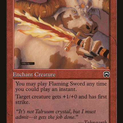 Flaming Sword [Mercadian Masques]