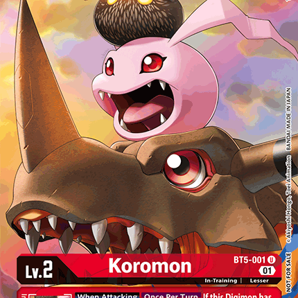 Koromon [BT5-001] (Premier Event) [Battle of Omni Promos]