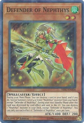 Defender of Nephthys (Super Rare) [HISU-EN004] 1st Edition