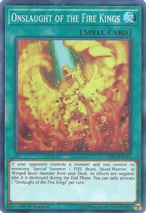 Onslaught of the Fire Kings (Super Rare) [HISU-EN055] 1st Edition