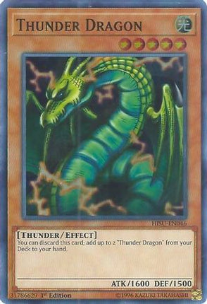 Thunder Dragon (Super Rare) [HISU-EN046] 1st Edition