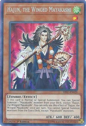 Hajun, the Winged Mayakashi (Secret Rare) [HISU-EN029] 1st Edition