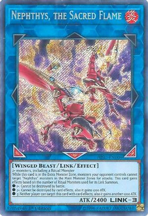 Nephthys, the Sacred Flame (Secret Rare) [HISU-EN008] 1st Edition