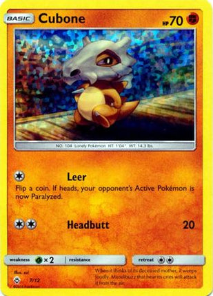 Cubone - 7/12 [McDonald's Promos 2018] Holofoil