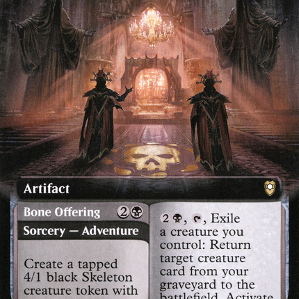 Altar of Bhaal // Bone Offering (Extended Art) [Commander Legends: Battle for Baldur's Gate]
