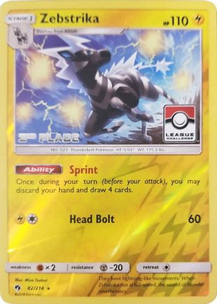 Zebstrika - 82/214 (League Challenge) [2nd Place] [League & Championship Cards] Reverse Holofoil