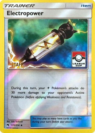 Electropower - 172/214 (League Cup) [Staff] [League & Championship Cards] Reverse Holofoil