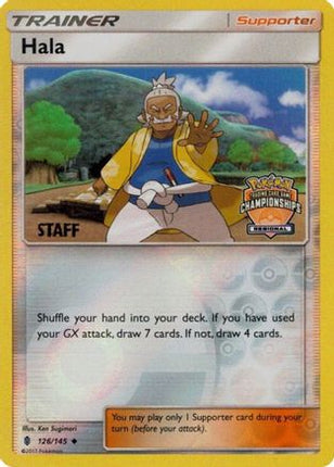 Hala - 126/145 (Regional Championships) [Staff] [League & Championship Cards] Reverse Holofoil