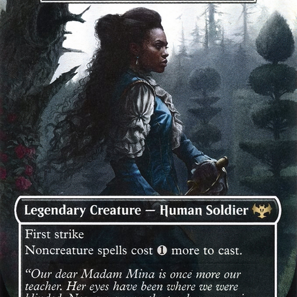 Thalia, Guardian of Thraben - Mina Harker  (Borderless) [Innistrad: Crimson Vow]