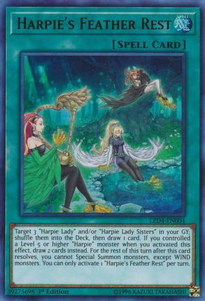 Harpie's Feather Rest (Ultra Rare) [LED4-EN004] 1st Edition