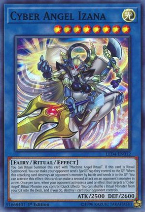 Cyber Angel Izana (Super Rare) [LED4-EN012] 1st Edition