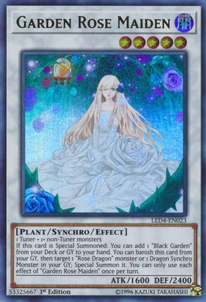 Garden Rose Maiden (Ultra Rare) [LED4-EN023] 1st Edition