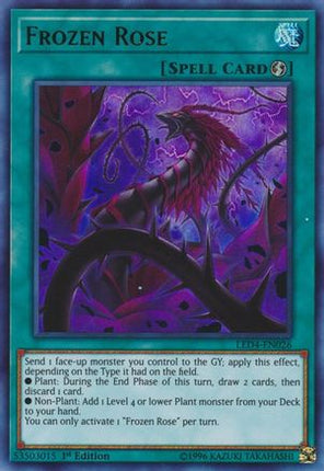 Frozen Rose (Ultra Rare) [LED4-EN026] 1st Edition
