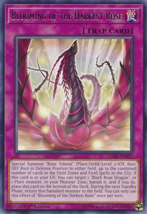 Blooming of the Darkest Rose (Rare) [LED4-EN027] 1st Edition