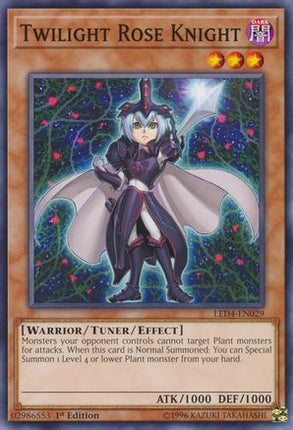 Twilight Rose Knight (Common / Short Print) [LED4-EN029] 1st Edition