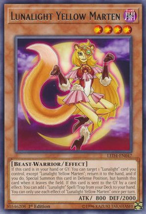 Lunalight Yellow Marten (Rare) [LED4-EN047] 1st Edition