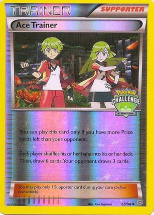 Ace Trainer - 69/98 (International Challenge) [League & Championship Cards] Reverse Holofoil