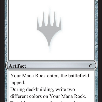 Your Mana Rock [Unknown Event]