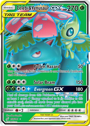 Celebi & Venusaur GX (Full Art) - 159/null [SM - Team Up] Holofoil