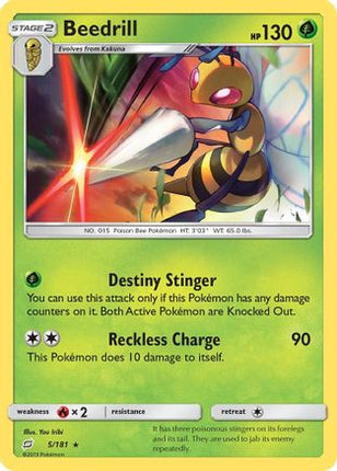 Beedrill - 5/null [SM - Team Up] Reverse Holofoil