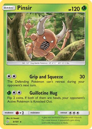 Pinsir - 9/null [SM - Team Up] Reverse Holofoil