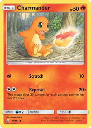 Charmander (11) - 11/181 [SM - Team Up] Reverse Holofoil