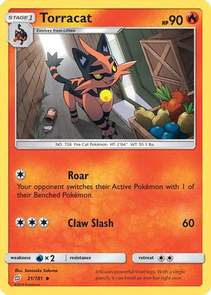 Torracat - 21/181 [SM - Team Up] Reverse Holofoil