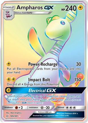 Ampharos GX (Secret) - 185/null [SM - Team Up] Holofoil