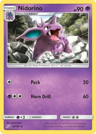 Nidorino - 58/181 [SM - Team Up]