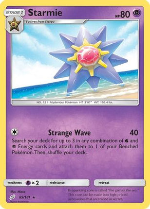 Starmie - 65/181 [SM - Team Up] Reverse Holofoil