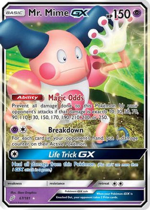 Mr. Mime GX - 67/181 [SM - Team Up] Holofoil