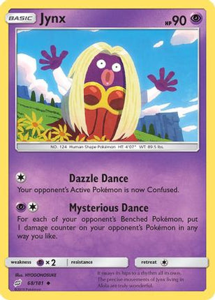 Jynx - 68/181 [SM - Team Up] Reverse Holofoil
