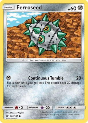 Ferroseed - 102/null [SM - Team Up] Reverse Holofoil